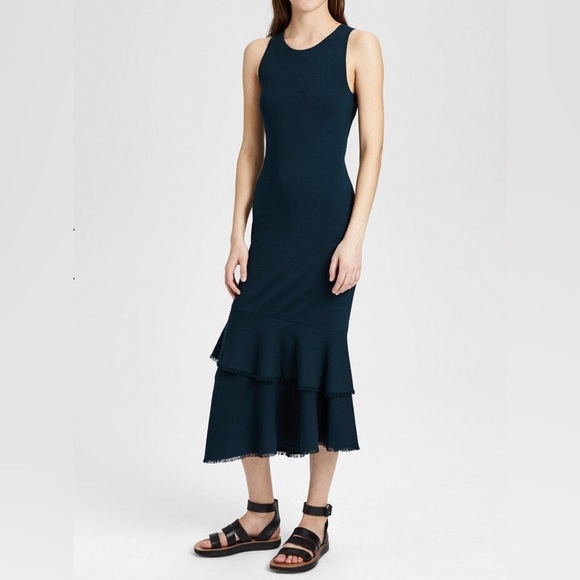 Theory Dresses & Skirts - THEORY Women’s Knit Ruffle Maxi Dress Small size S